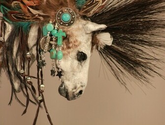 Native American Design Wallpaper Horse