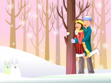 Winter Fun Wallpaper Stock Photos