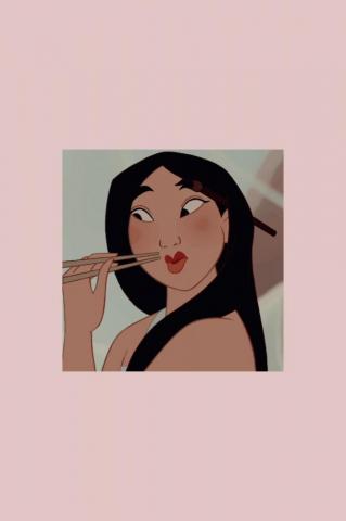Mulan Aesthetic Lockscreen Cute Cartoon Wallpaper