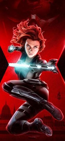 Black Widow iPhone Xs X HD 4k