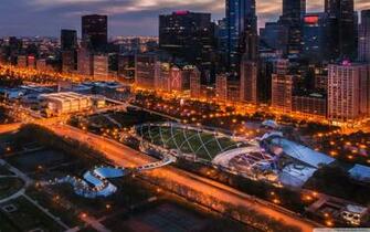 Pavilion Millennium Park Chicago Illinois Wallpaper