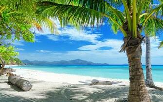 Tropical Beach HD Wallpaper Res