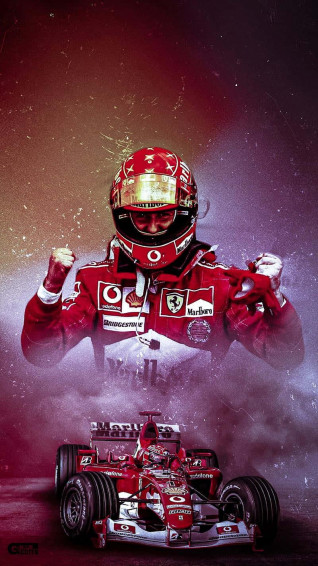 Ferrari F1 Car Catches Air During Race Wallpaper