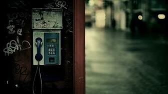 Wallpaper Payphone Street Lights HD Picture Image