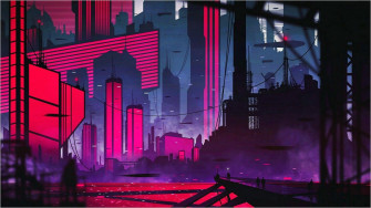 Anime City Wallpaper On