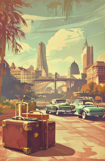 Travel Retro Wallpaper
