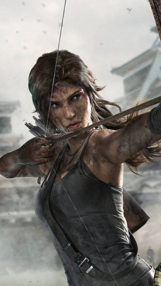 Tomb Raider Archery iPhone Wallpaper
