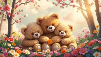 Cute Teddy Bears Wallpaper