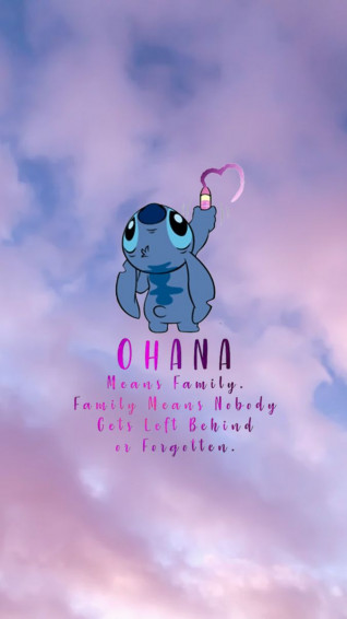 Ohana iPhone Wallpaper Lilo And Stitch Drawings Drawing