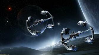 Spaceship Computer Wallpaper Desktop Background Id