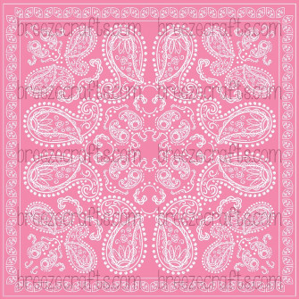 Pink Bandana Patterned Vinyl Sheet Breast Cancer Awareness