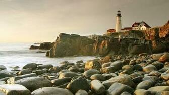 World Maine Lighthouses South Portland Wallpaper