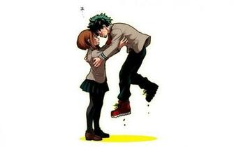 Ochako Uraraka Izuku Midoriya And His Friend Anime Wallpaper