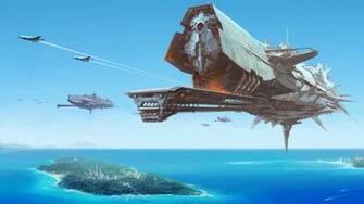 Wallpaper Tim Lelek March Sci Fi