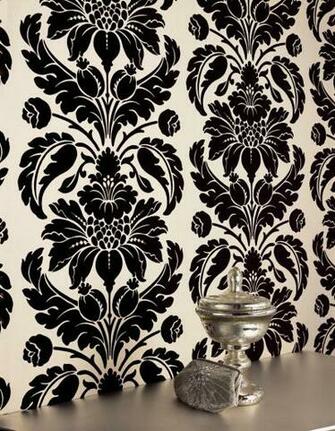 Grandis Flock Wallpaper Charcoal W320 Pieces Of Joy Studio