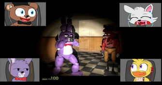 Chica Mangle Freddy And Bonnie By Kittykayleigh123