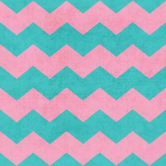 Chevron Pink And Aqua Art Print By Her Society6