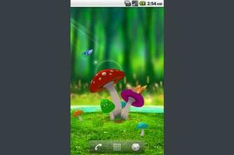 The Program 3d Mushroom Garden Wallpaper For Android Samsung