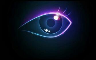 Abstract Neon Eyes