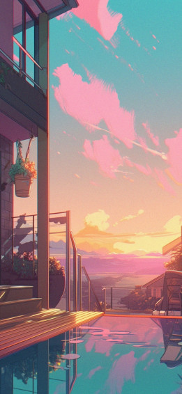 Summer Anime Aesthetic Wallpaper iPhone