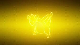 Wallpaper Ampharos Pokemon Animal Yellow