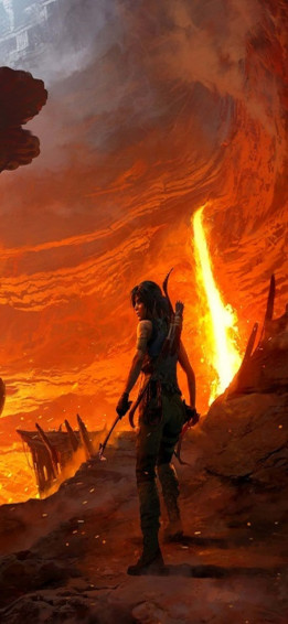 iPhone X Shadow Of The Tomb Raider Background Wallpaper