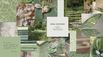Pastel Green Aesthetic Laptop Wallpaper