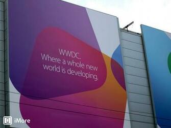 The Banner Up Top Is One Inside Moscone At Badge Pickup Point