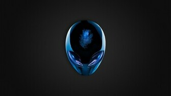 Alienware Dark Blue Logo Background HD 1080p Wallpaper