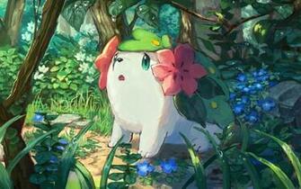 Shaymin Pokemon Cute Leaves Wallpaper HD