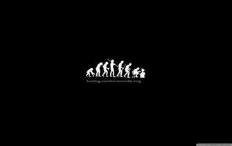 Ironic Evolution HD Wallpaper Printed