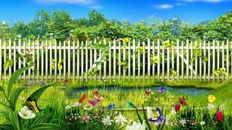 Green Spring Garden Flowers Wallpaper Resolution
