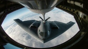 Stealth Bomber Refuelling Desktop Wallpaper Wallpapercow