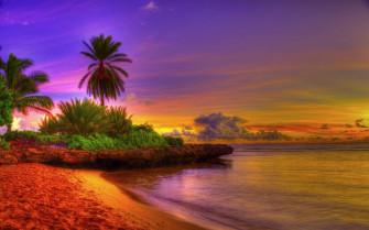 Colorful Tropical Beaches Desktop Wallpaper On