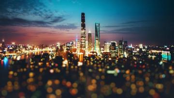 Px Bokeh China City Lights Night High Quality Wallpaper