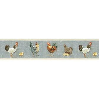 Ctr63112b Sky Rooster Script Border Bailey By Chesapeake Wallpaper