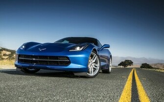 Chevrolet Corvette Stingray Blue Wallpaper HD Car