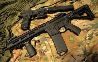 Wallpaper Gun Weapons Muffler Carabiner Lwrc M6 Image For