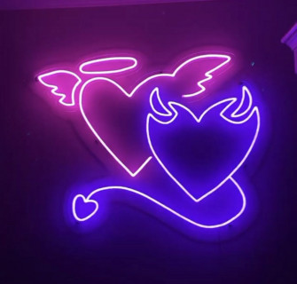 Neon iPhone Pink Purple Aesthetic Wallpaper