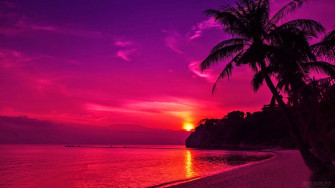 Wallpaper Computer Sunset Times Live HD Beach