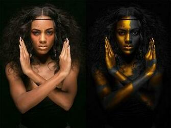Woman Bodypaint Wallpaper