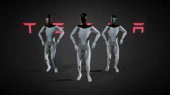 Tesla Bot Pbr Mixamo Rig Buy Royalty 3d Model By