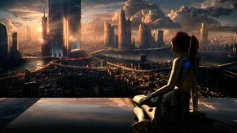 Futuristic City Wallpaper HD Desktop Image