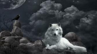 Wolf Dark Gothic Wallpaper