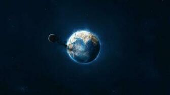 Space Earth Moon Wallpaper HD Background