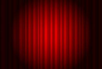 Red Curtain Background Vector