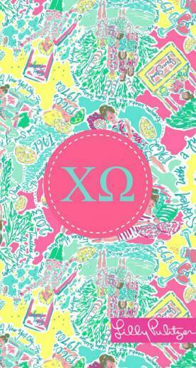 Lilly And Chi O iPhone Background By Liana Louie Using Monogram App