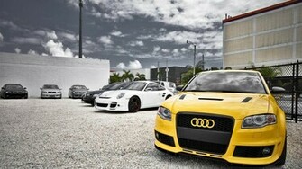 Yellow Audi HD Wallpaper 1080p