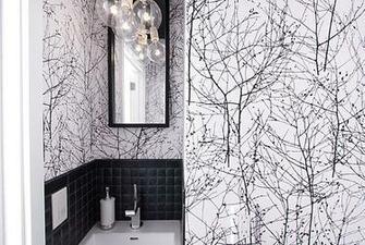 Bold Wallpaper In A Small Bathroom