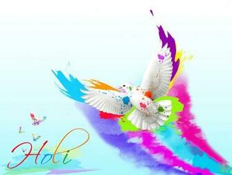 Happy Holi Widescreen HD Wallpaper